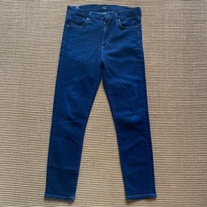 Citizens of Humanity Rocket Crop High Rise Skinny Jeans in Dark Blue • Size 29